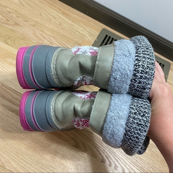 Winter Boots Girls Thinsulate Insulated Sz 2 Snow - Picture 5 of 8